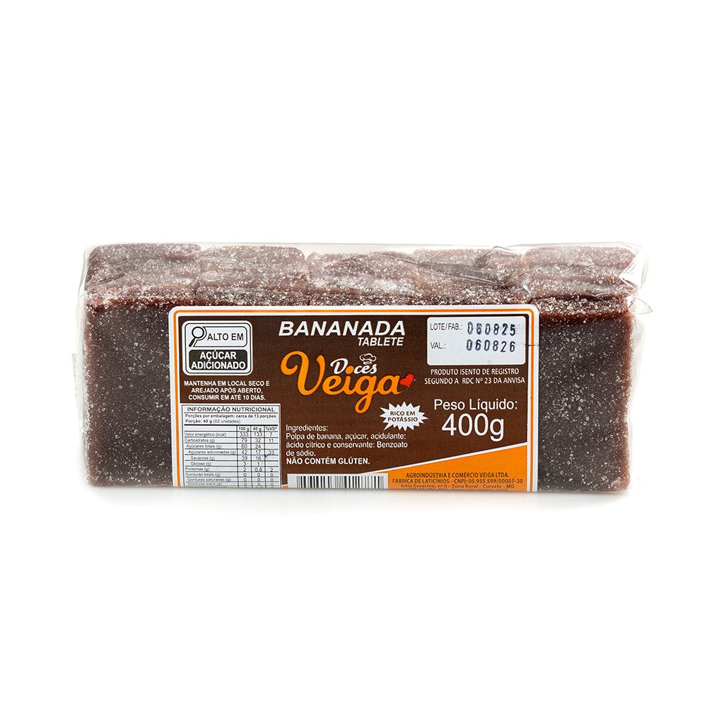 Bananada Tablet - 400g 2 (Tablete) Bananada - Imagem 1